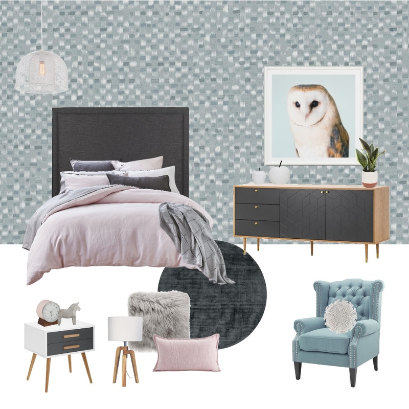 Teal & Pink Children's Bedroom Mood Board by Atmosphere Designs on Style Sourcebook