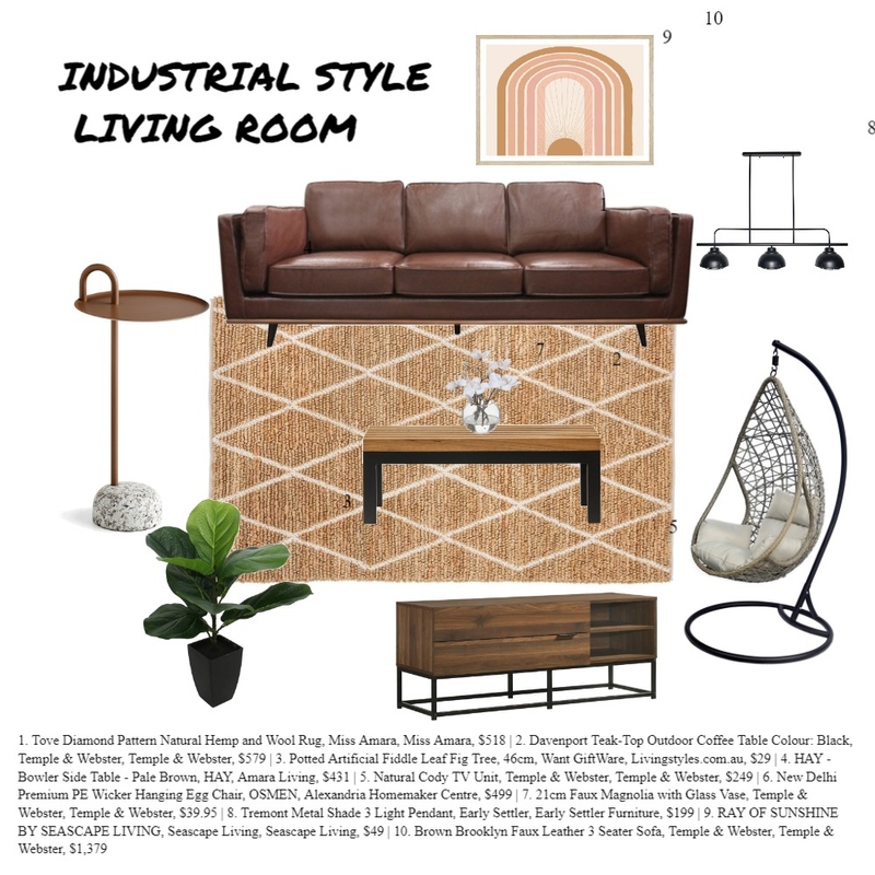 INDUSTRIAL -1 Mood Board by shaanthe.ramaswamy on Style Sourcebook