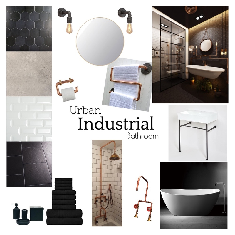 Industrial bathroom Mood Board by ashhnicc on Style Sourcebook