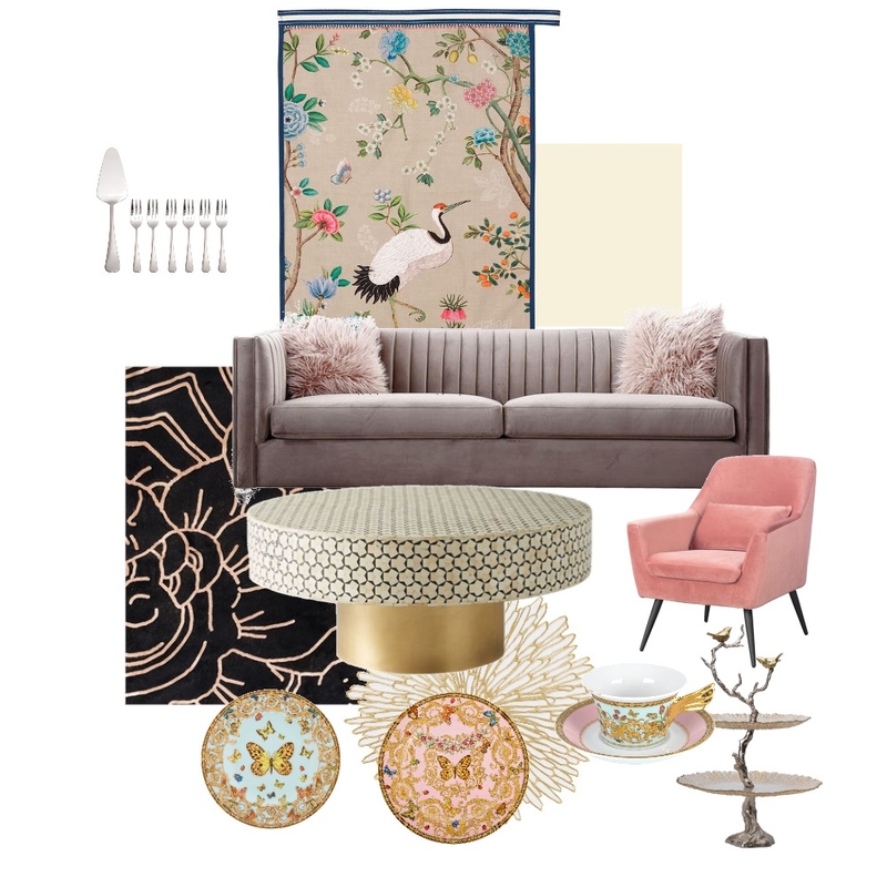 Luxe tea Mood Board by Tropigal on Style Sourcebook