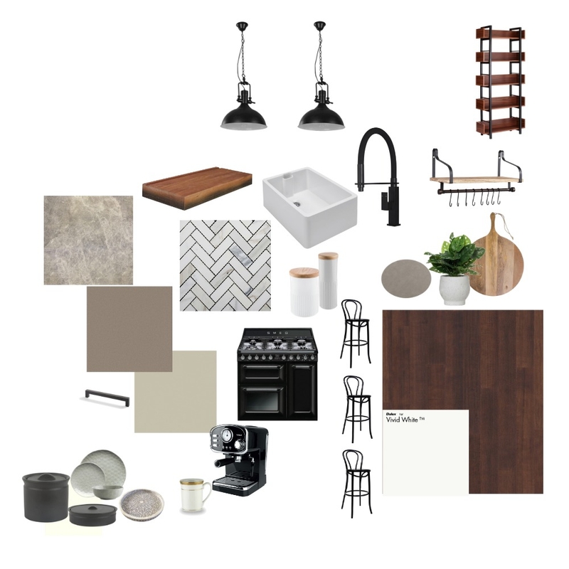 Modern Farmhouse Kitchen Mood Board by juliesaville on Style Sourcebook