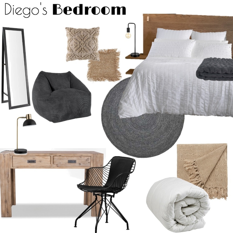 Diego's Bedroom Mood Board by Nichole on Style Sourcebook