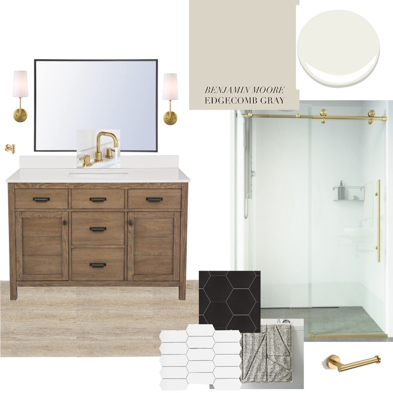 Kim Jones Basement Bathroom Mood Board by DecorandMoreDesigns on Style Sourcebook