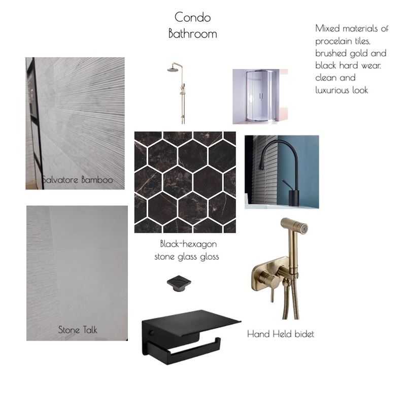 Condo bathroom Mood Board by Melanie Henry on Style Sourcebook