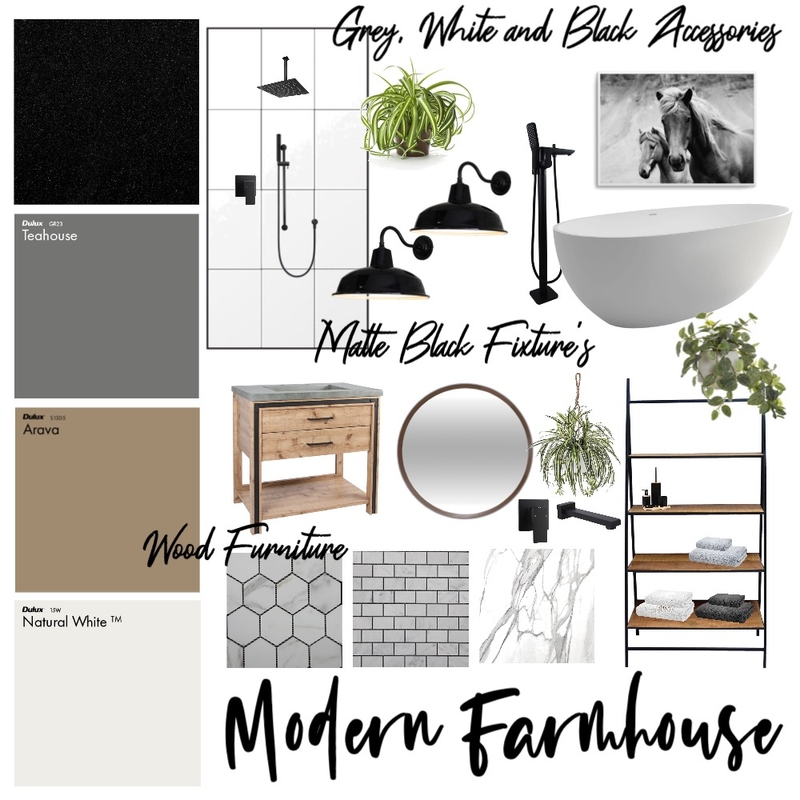 Modern Farmhouse - Module 3 Mood Board by SammyClose on Style Sourcebook