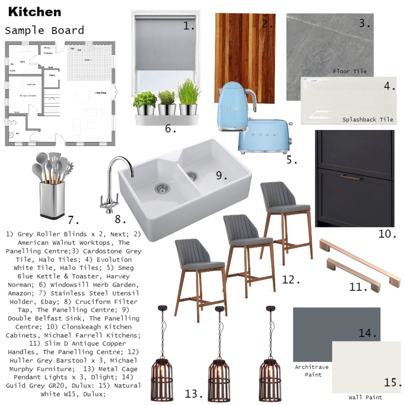 Kitchen Sample Board Mood Board by LisaHarrington on Style Sourcebook