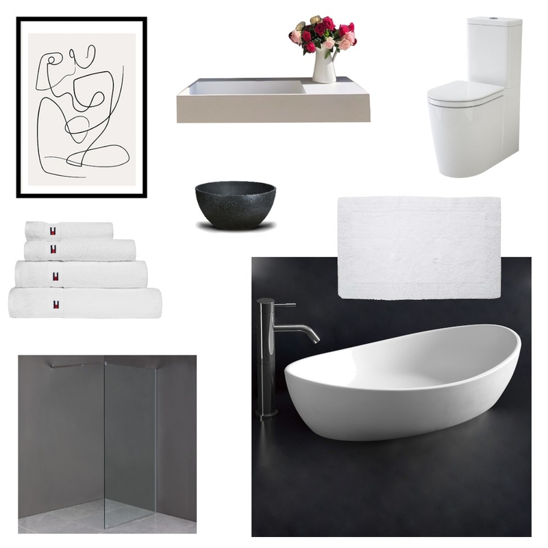 Minimalist Guest Bathroom Mood Board by Lauren Thompson on Style Sourcebook