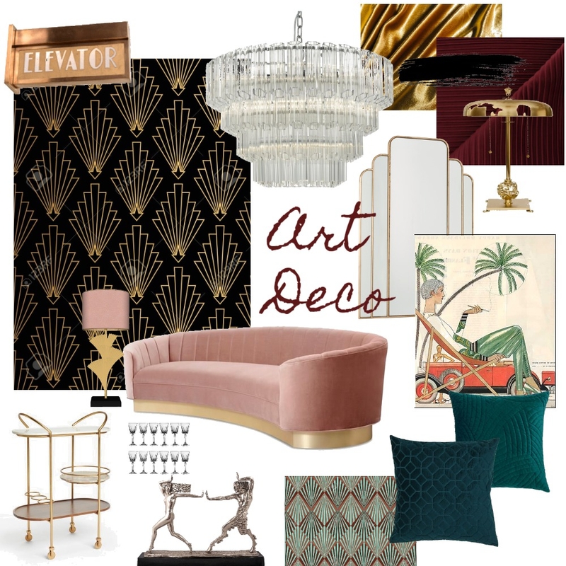 Art Deco Mood Board 2 Mood Board by Beatricezanarotti on Style Sourcebook