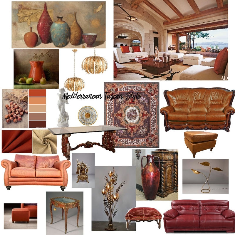 (Mediterranean) Tuscan Style Mood Board by Oksana Gallant on Style Sourcebook