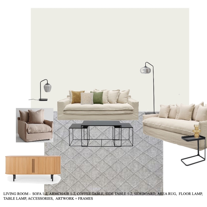 Lou- Living Room Mood Board by A&C Homestore on Style Sourcebook