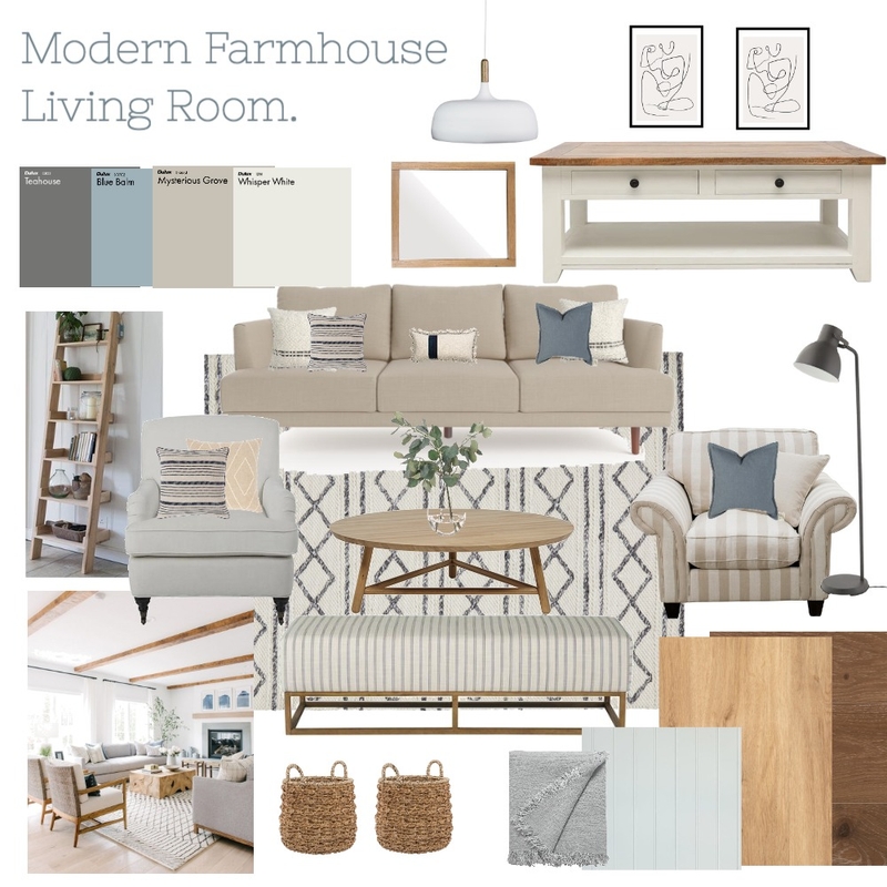 modern farmhouse Mood Board by bneely on Style Sourcebook