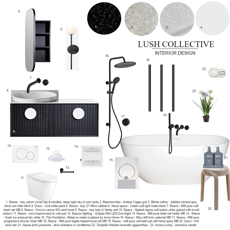 module 9 - main bathroom first floor Mood Board by Shaecarratello on Style Sourcebook