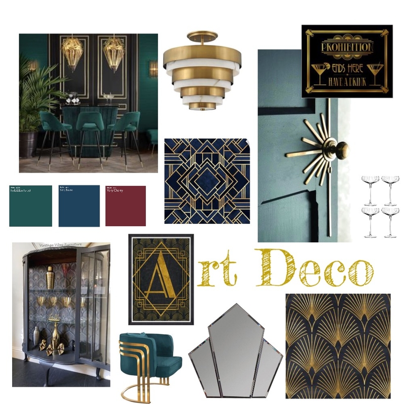 Art Deco Mood Board by baxterkel on Style Sourcebook