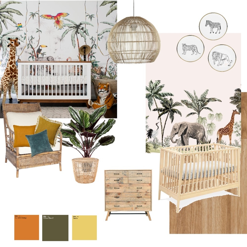 Tropical Nursery Mood Board by vmunizdesigns on Style Sourcebook