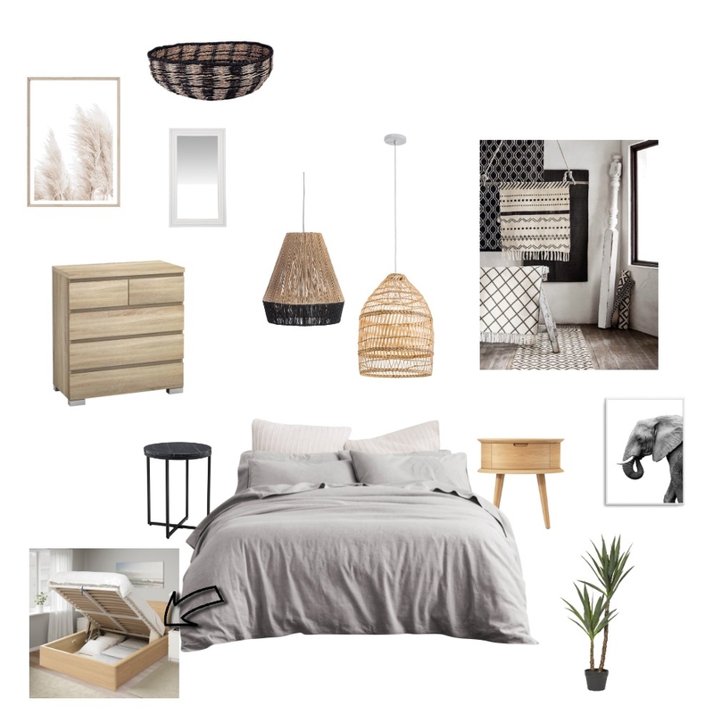 Tribal Bedroom in City Center Mood Board by Casas Ideas gr on Style Sourcebook