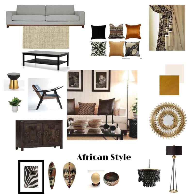 African Style Mood Board by kathleen.jenkinson on Style Sourcebook