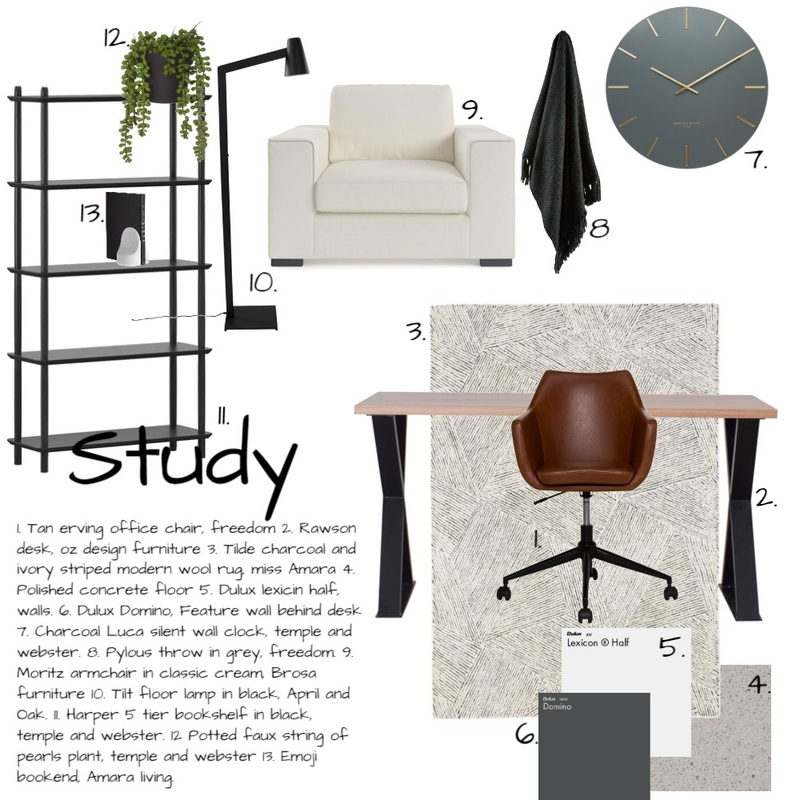 study Mood Board by Kirsty taylor on Style Sourcebook