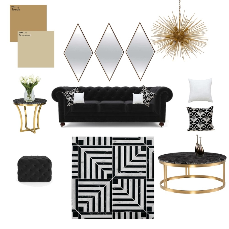 Hollywood Glam Mood Board by Crystelle on Style Sourcebook