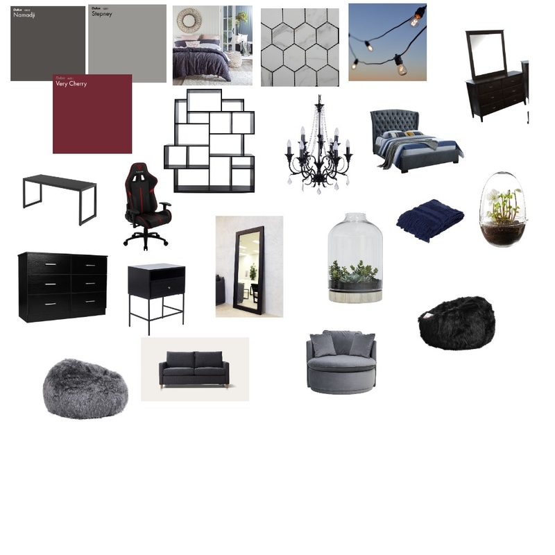 grey bedroom Mood Board by DelilahMartinez on Style Sourcebook