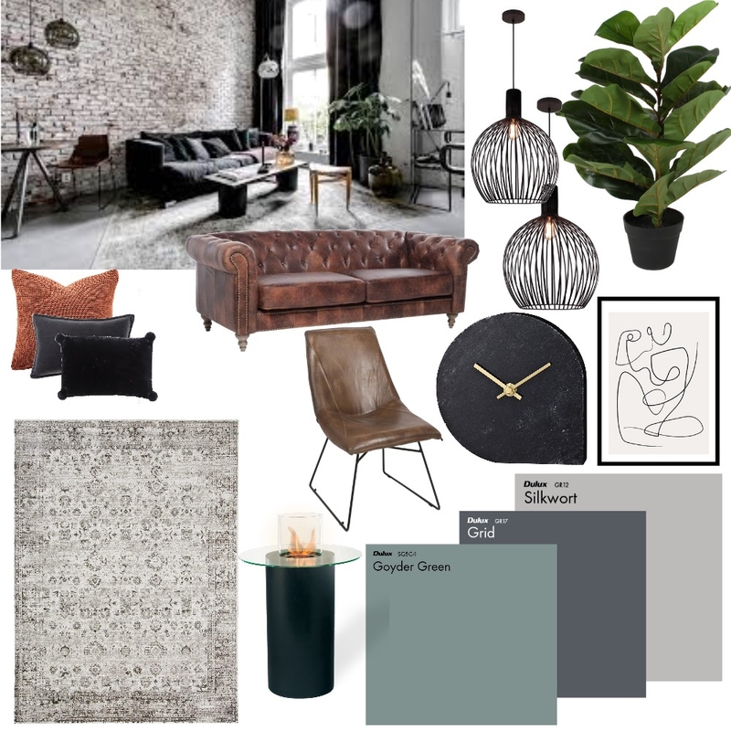 Industrial Mood Board Mood Board by AntoniaHoover on Style Sourcebook