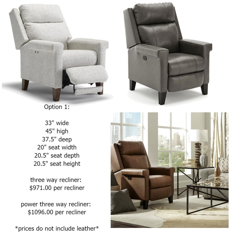 Recliner option #1 Mood Board by Intelligent Designs on Style Sourcebook