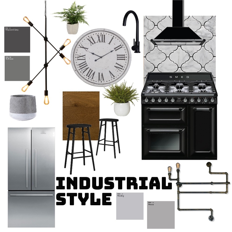 Industrial Mood Board by Bradisha Benjamin on Style Sourcebook