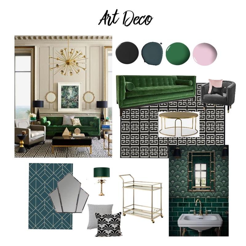 MoodBoard-Art Deco Mood Board by Jordan Rae Brown on Style Sourcebook