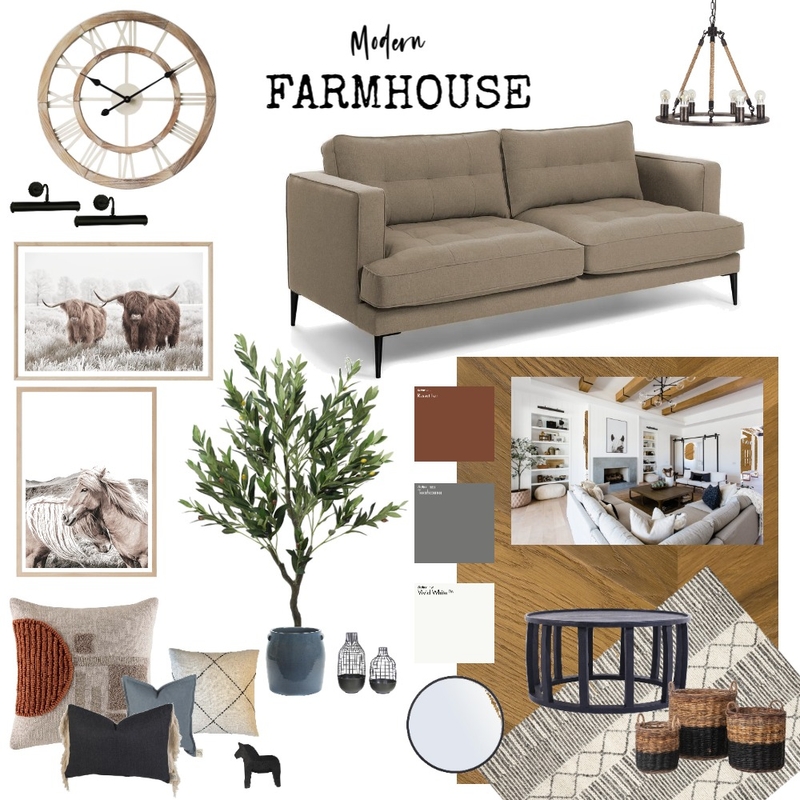 Modern Farmhouse 2 Mood Board by terranjanelle on Style Sourcebook