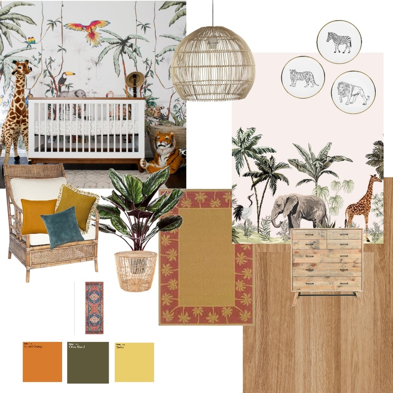 Tropical Nursery Mood Board by vmunizdesigns on Style Sourcebook