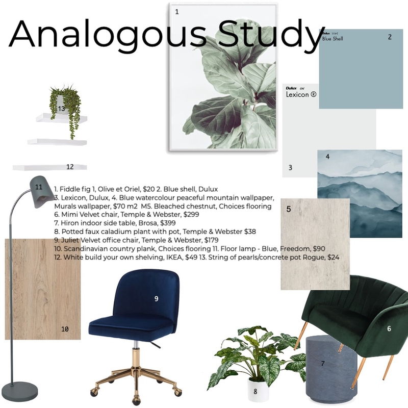 Study Mood Board by vic.wales on Style Sourcebook