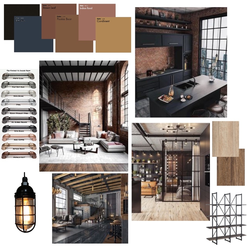 Industrial Mood Board by baxterkel on Style Sourcebook