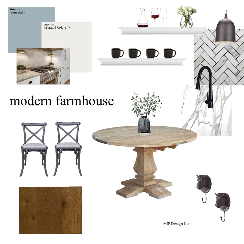 Modern Farmhouse Kitchen Module 3 Mood Board by MJF Design Inc. on Style Sourcebook