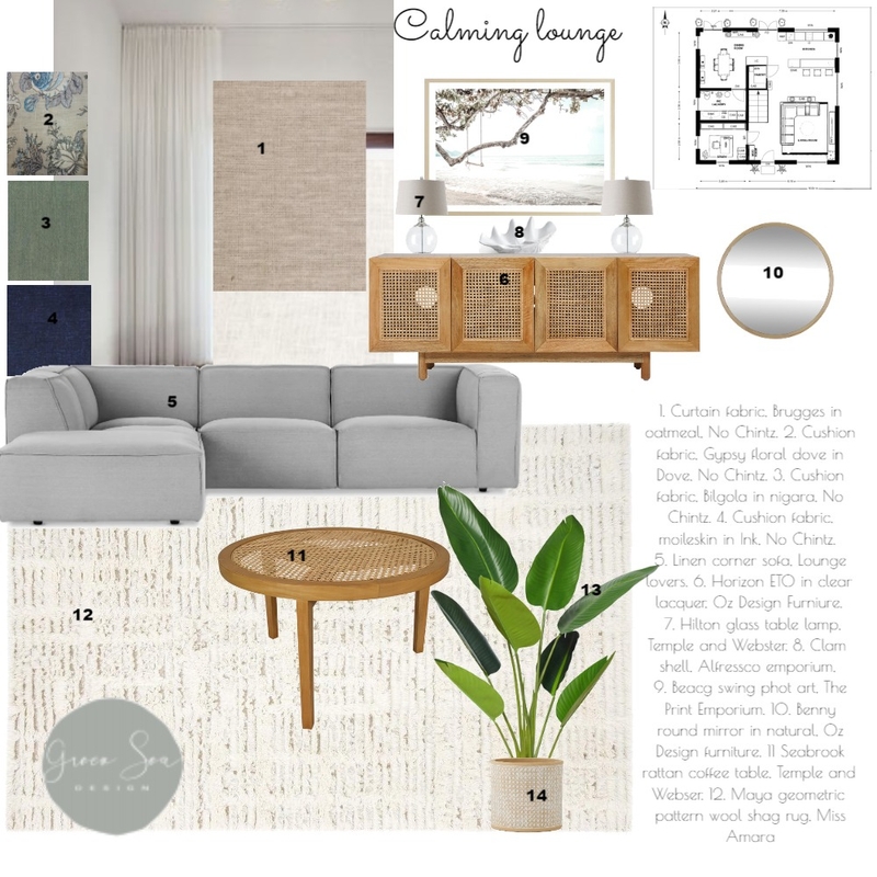 Module 9 Lounge design Mood Board by Lauren ulherr on Style Sourcebook