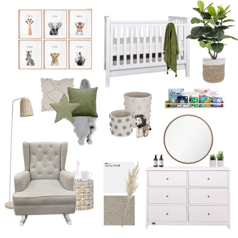 Neutral Nursery Mood Board by Rebecca Jane Interiors on Style Sourcebook