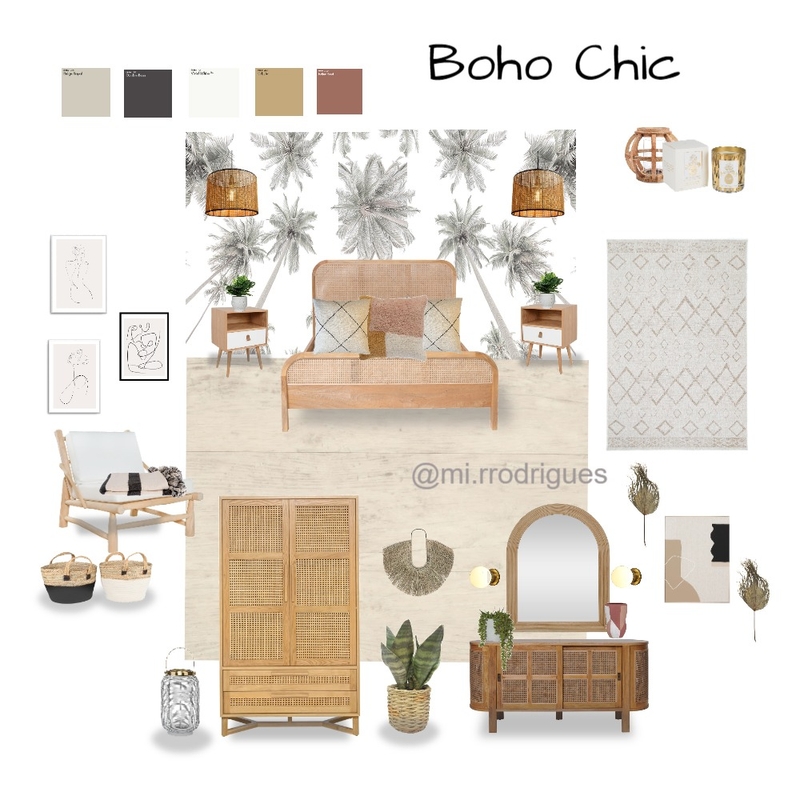 Boho Chic Moodboard Rio de Janeiro Mood Board by Michele Rodrigues Interior Designer on Style Sourcebook