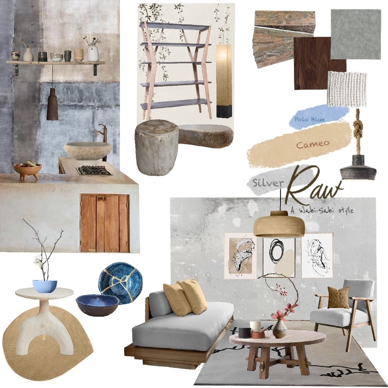 Raw - Wabi-Sabi Mood Board by Simina on Style Sourcebook