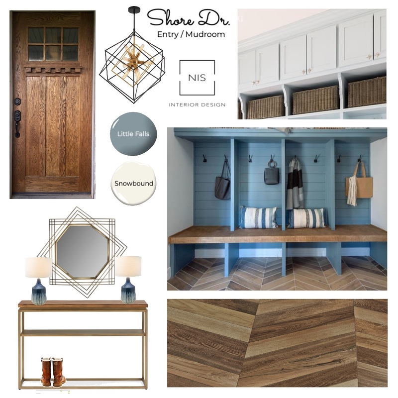 Shore Dr. Entry/Mudroom (option B) Mood Board by Nis Interiors on Style Sourcebook