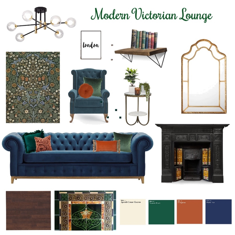 Modern Victorian Lounge Mood Board by katywickens on Style Sourcebook