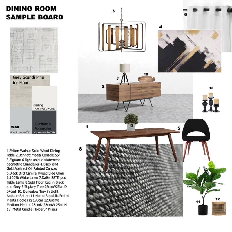 DINING ROOM Mood Board by Mellany Jagt on Style Sourcebook