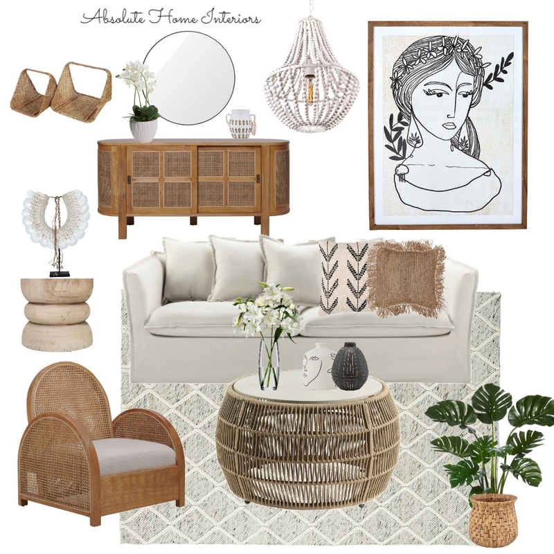 boho living Mood Board by Absolute Home Interiors on Style Sourcebook