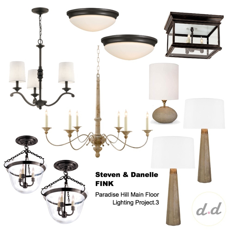 Paradise Hill Main Floor Lighting Project.3 Mood Board by dieci.design on Style Sourcebook