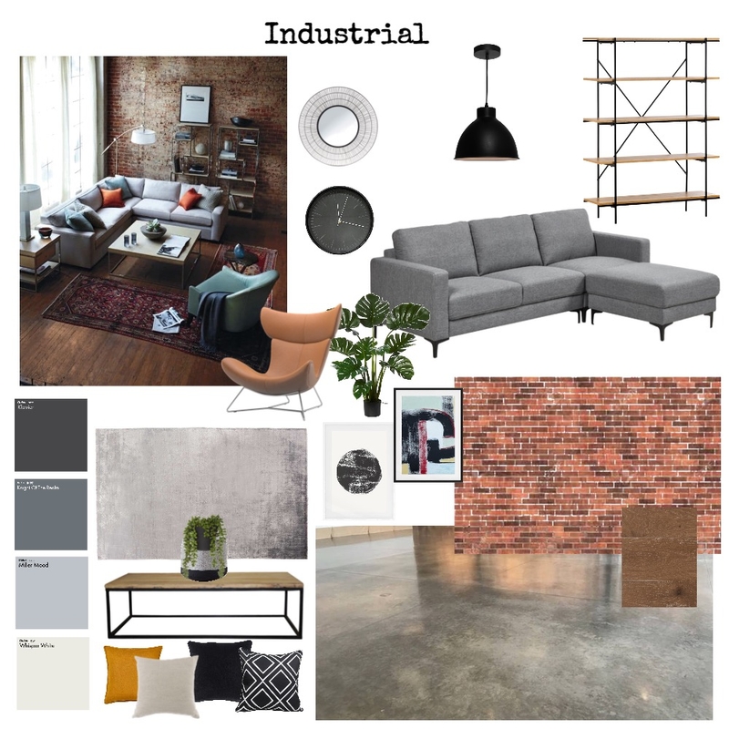 Calm Industrial Mood Board by Kim Jones on Style Sourcebook