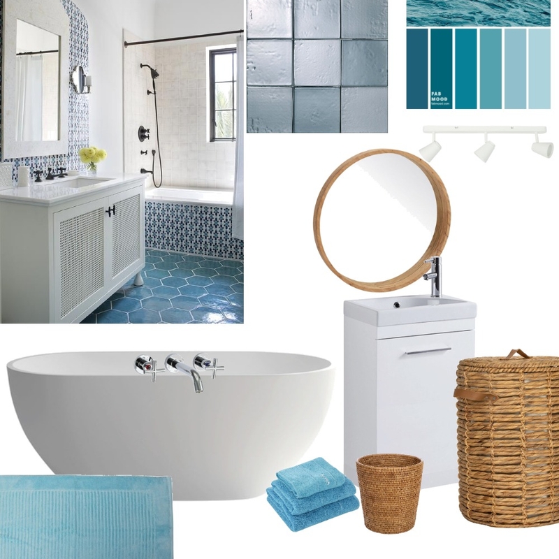 mediterranean bathroom Mood Board by dianasciarragalli on Style Sourcebook