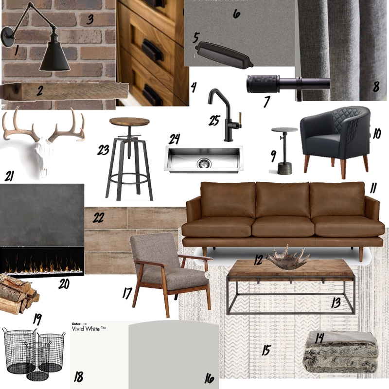 Aaron's Loft Mood Board by KJ on Style Sourcebook