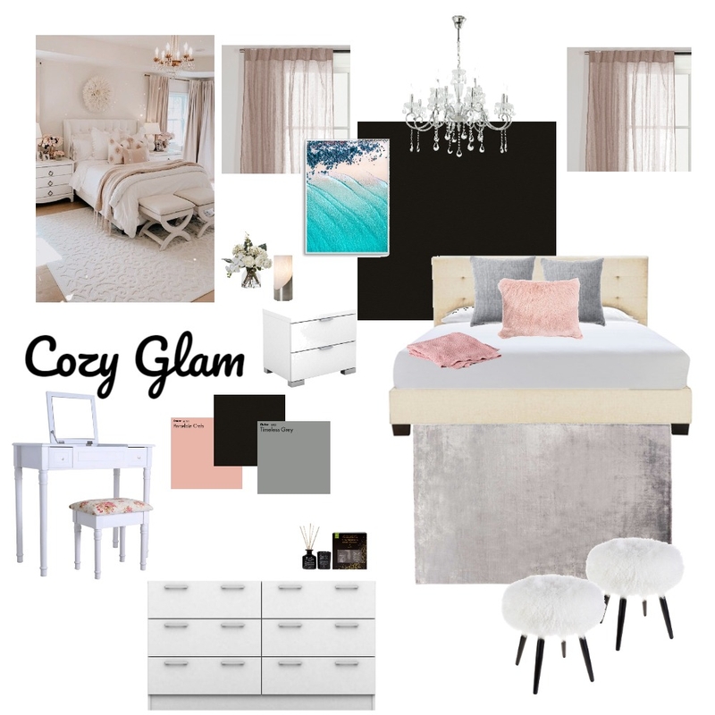 Cozy Glam Mood Board by nicolesinterior on Style Sourcebook