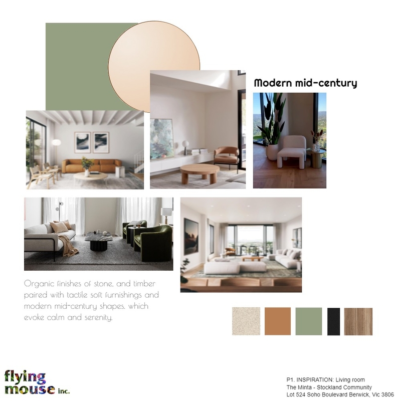 The Minta-P1. Inspo: Living room-Sage & Clay Mood Board by Flyingmouse inc on Style Sourcebook