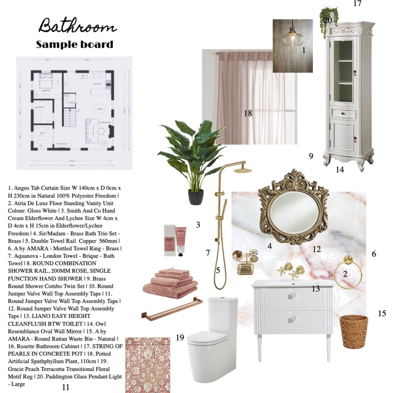 bathroom sample board Mood Board by bettyczok on Style Sourcebook