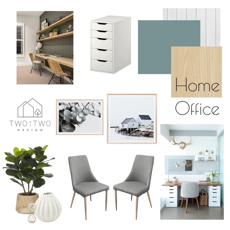 Silver Mink Home Office Mood Board by Two By Two Design on Style Sourcebook