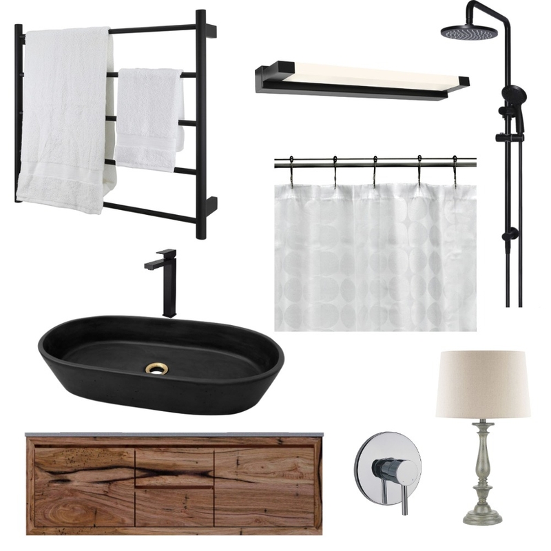 Industry Style Bathroom Mood Board by qihe on Style Sourcebook