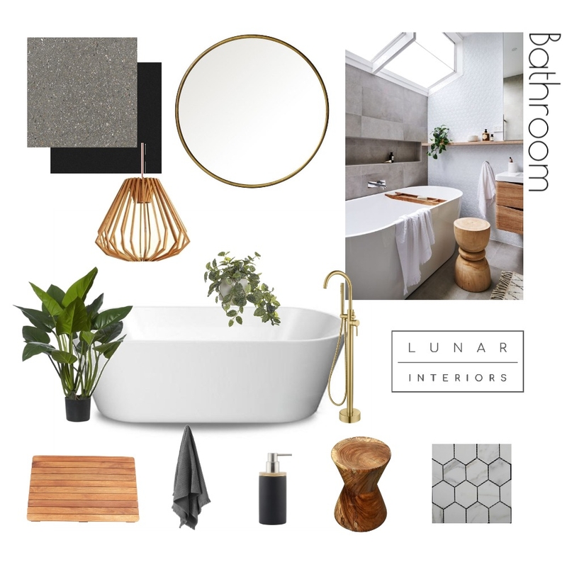 Phoenix's Reno - Bathroom Gold Mood Board by Lunar Interiors on Style Sourcebook